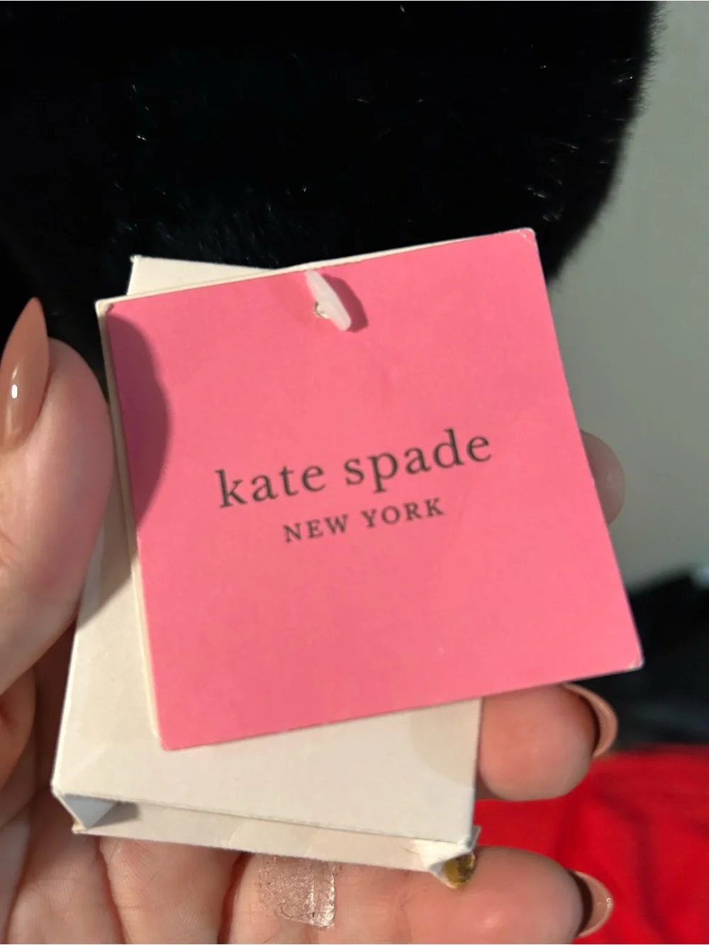 NWT KATE SPADE FAUX FUR JACKET - Women's Classic Button Jacket - Picture 5 of 5